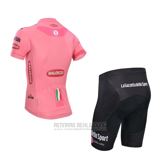 2014 Fahrradbekleidung Giro D'italien Rosa Trikot Kurzarm und Tragerhose